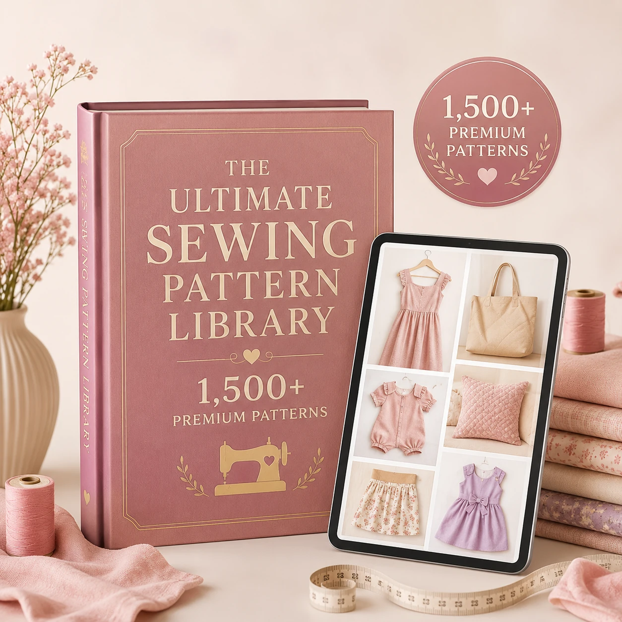 The Ultimate Sewing Pattern Library β printed PDF patterns and tablet